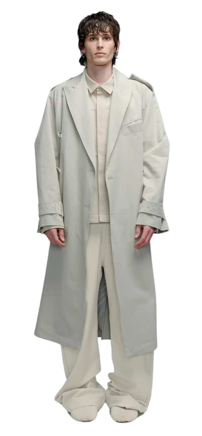 entire studios DOUBLE BREASTED COAT PEWTER outlook