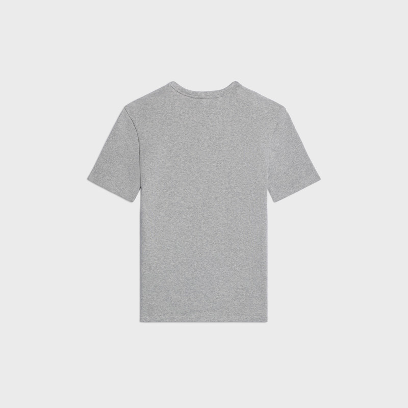 CELINE triomphe t-shirt IN RIBBED COTTON JERSEY outlook