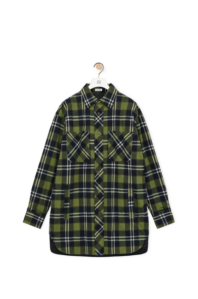 Padded overshirt in cotton 1