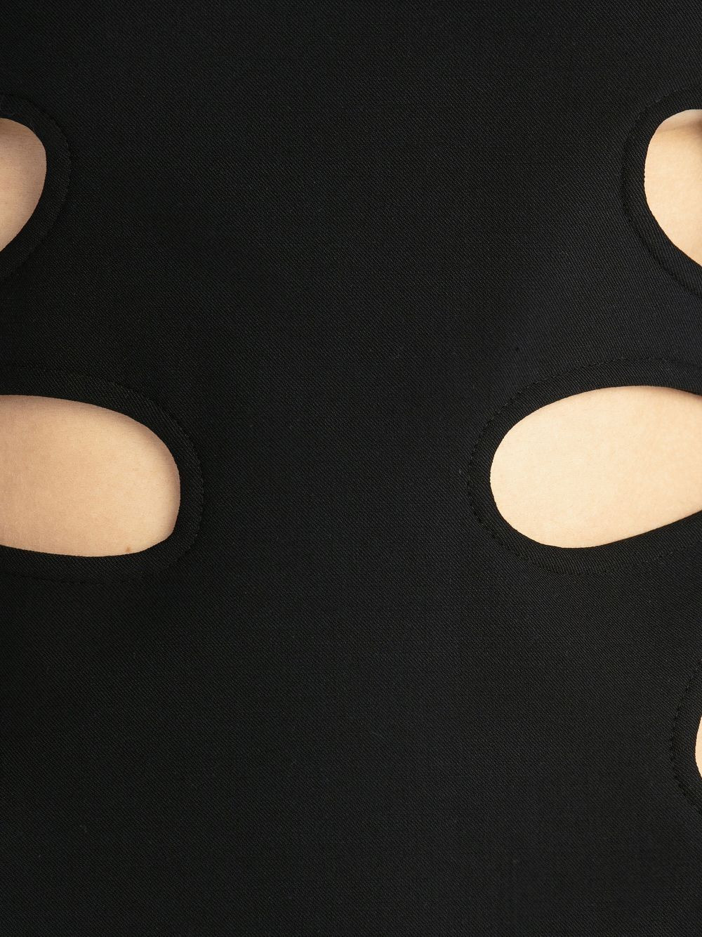 petal cut-out detail dress - 4