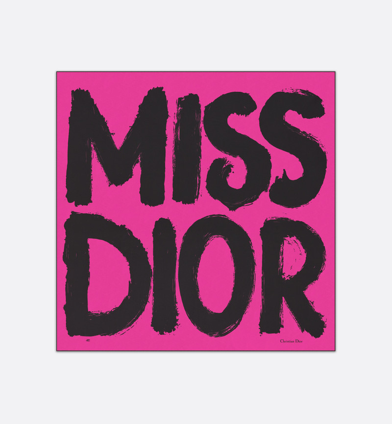 Miss Dior Graffiti 90 Square Scarf 1