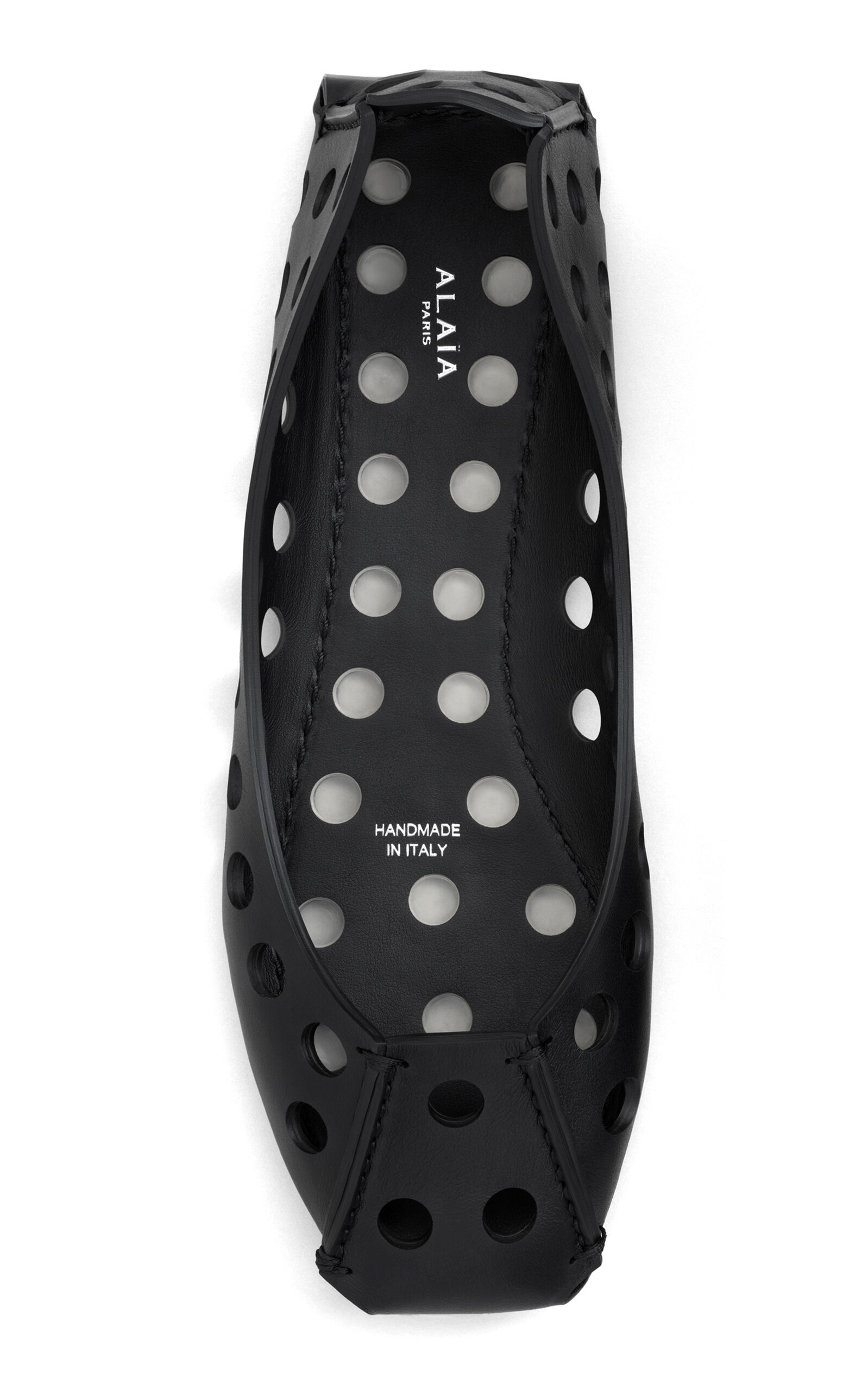 Perforated Leather Ballet Flats black - 3