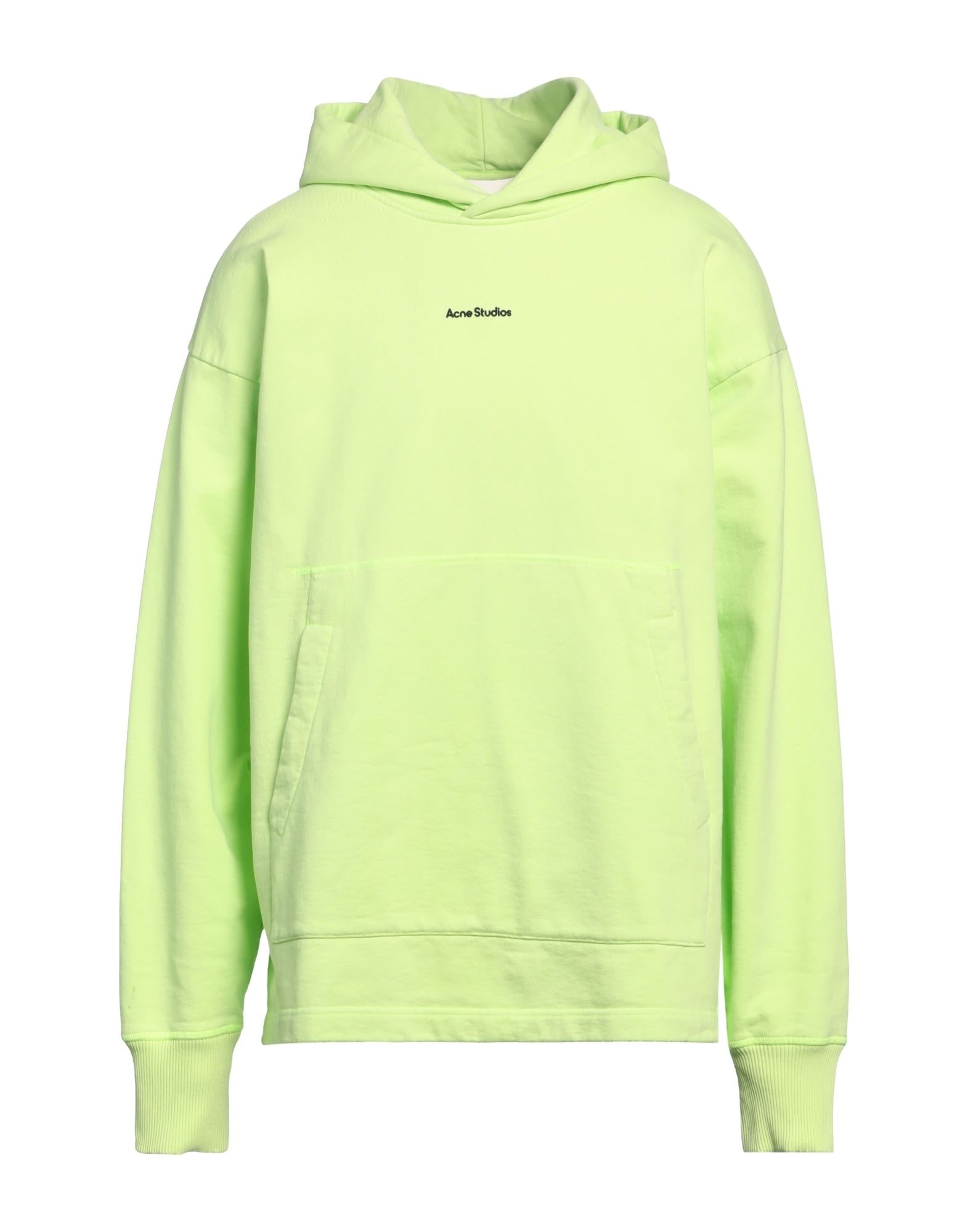 Acid green Men's Hooded Sweatshirt - 1