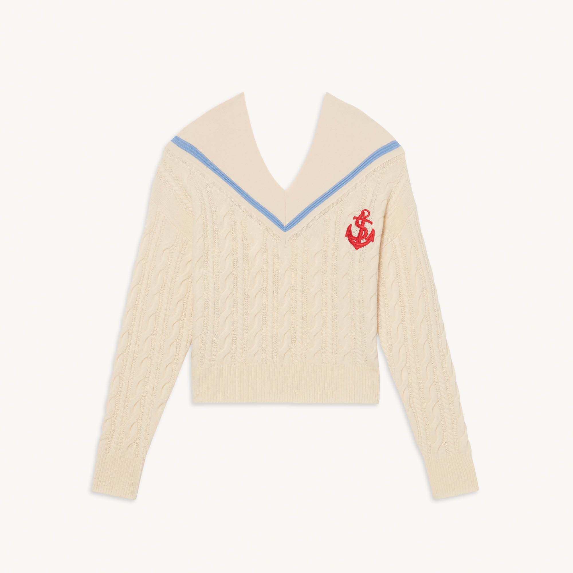 Cable knit sweater - 1
