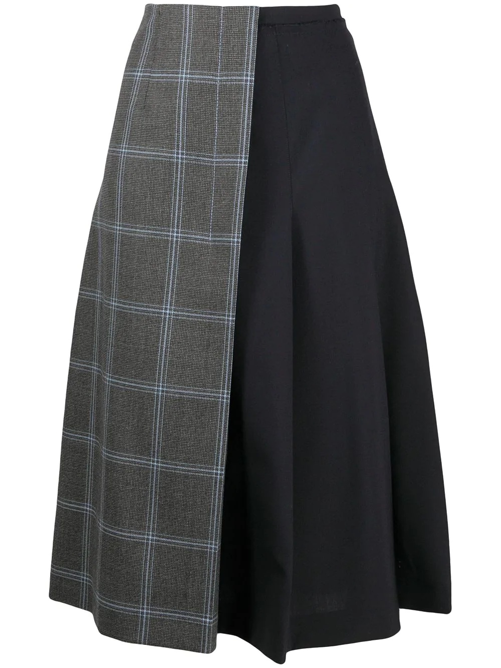 contrast wrap skirt - 1