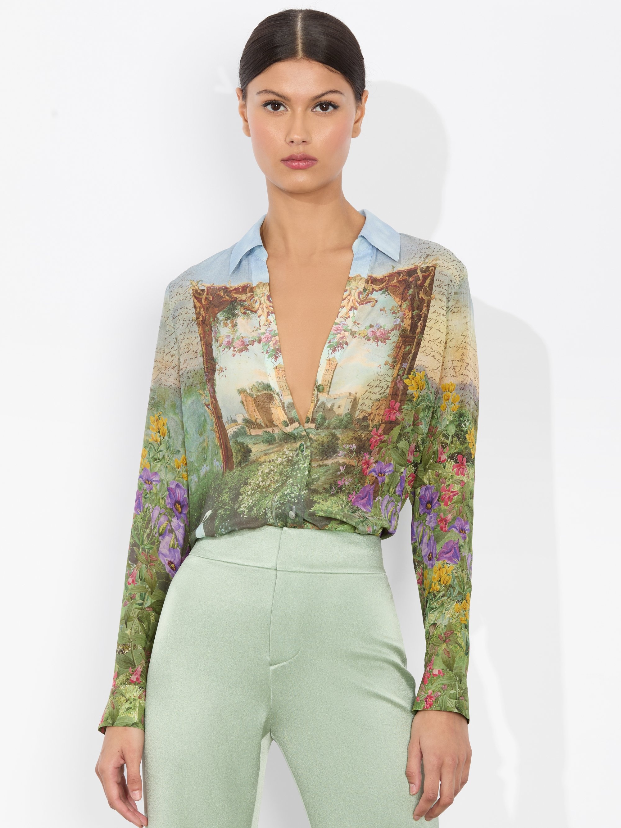 ELOISE BUTTON DOWN BLOUSE - 2