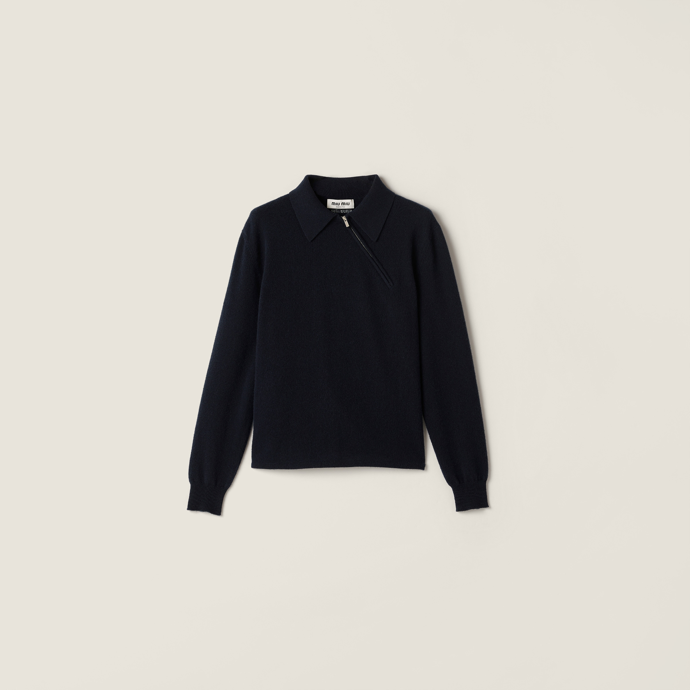 Cashmere polo shirt - 1