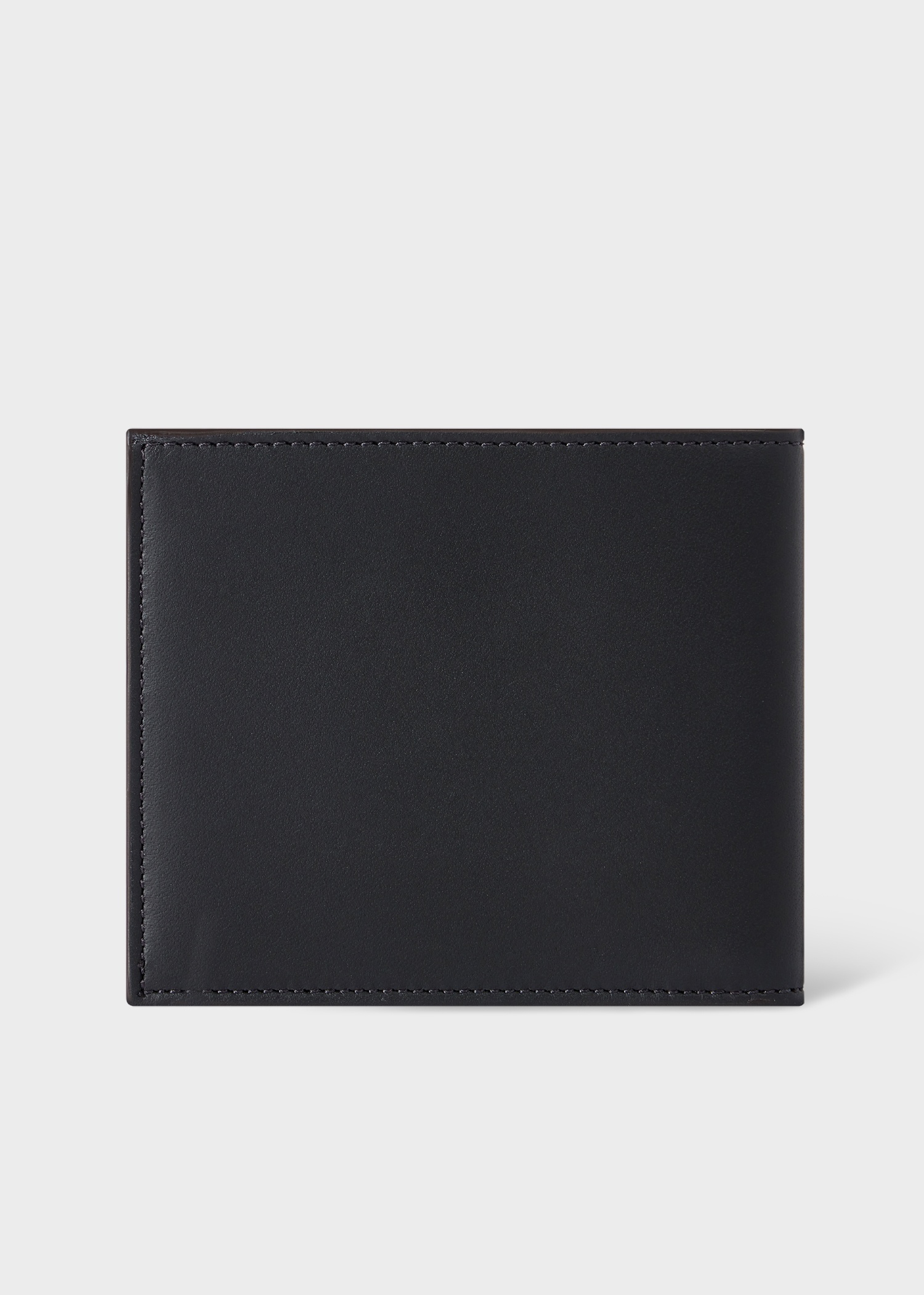 Black 'Signature Stripe' Coated Canvas Billfold Wallet - 2