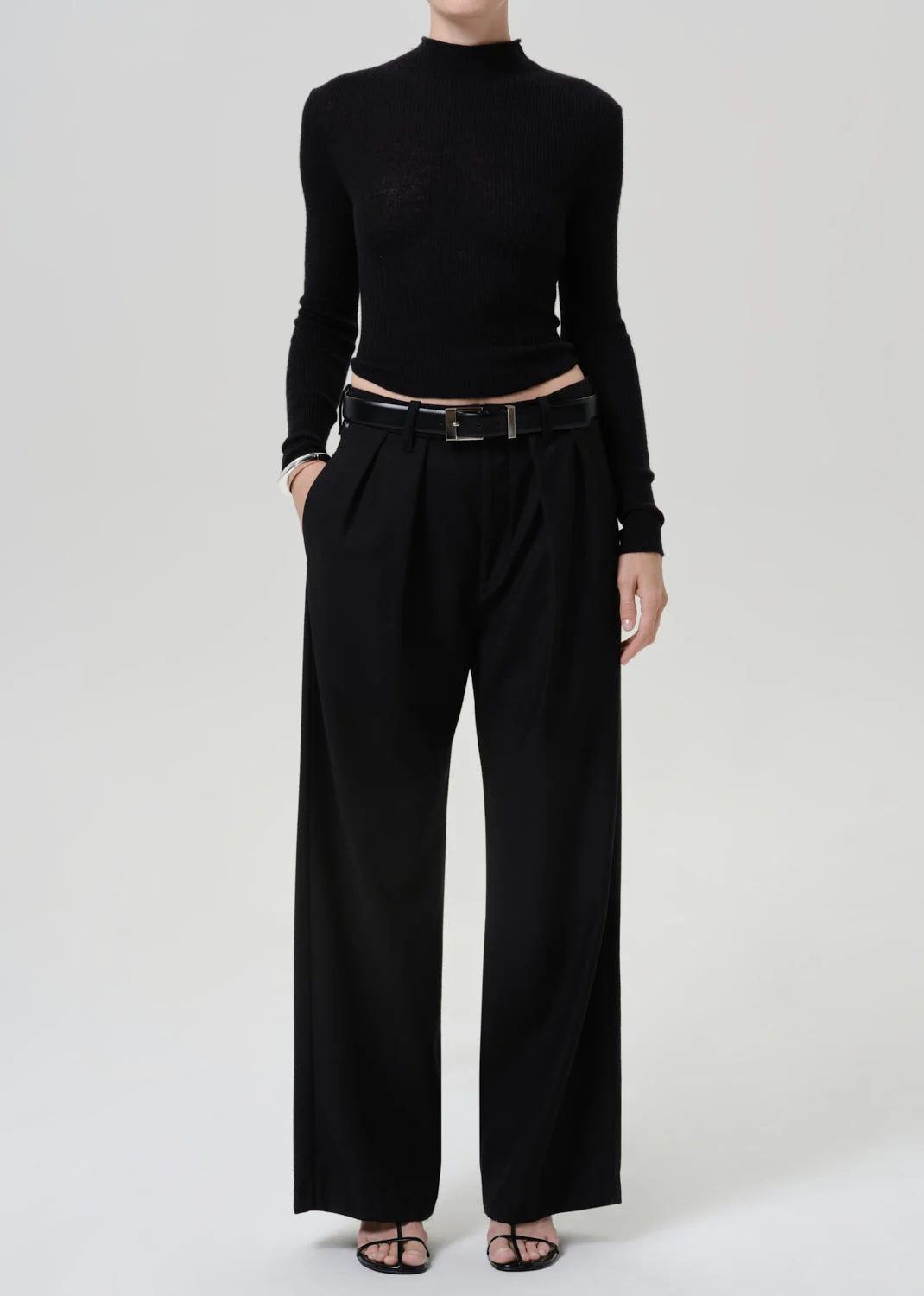 Leelah Turtleneck Sweater In Black - 1