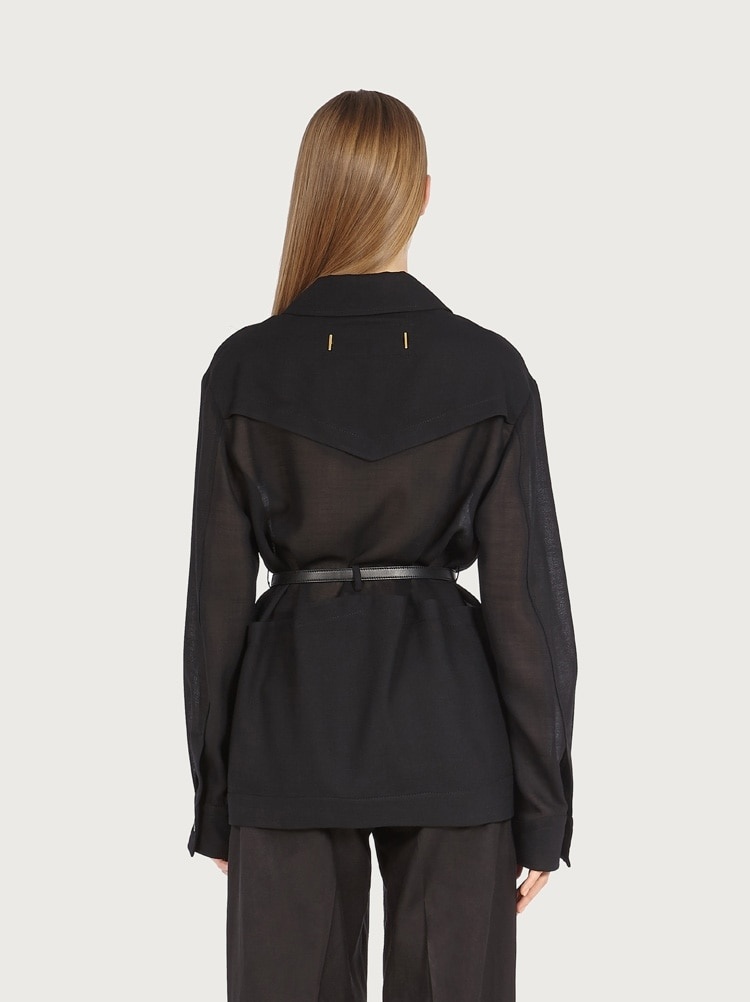WOOL GAUZE JACKET - 3