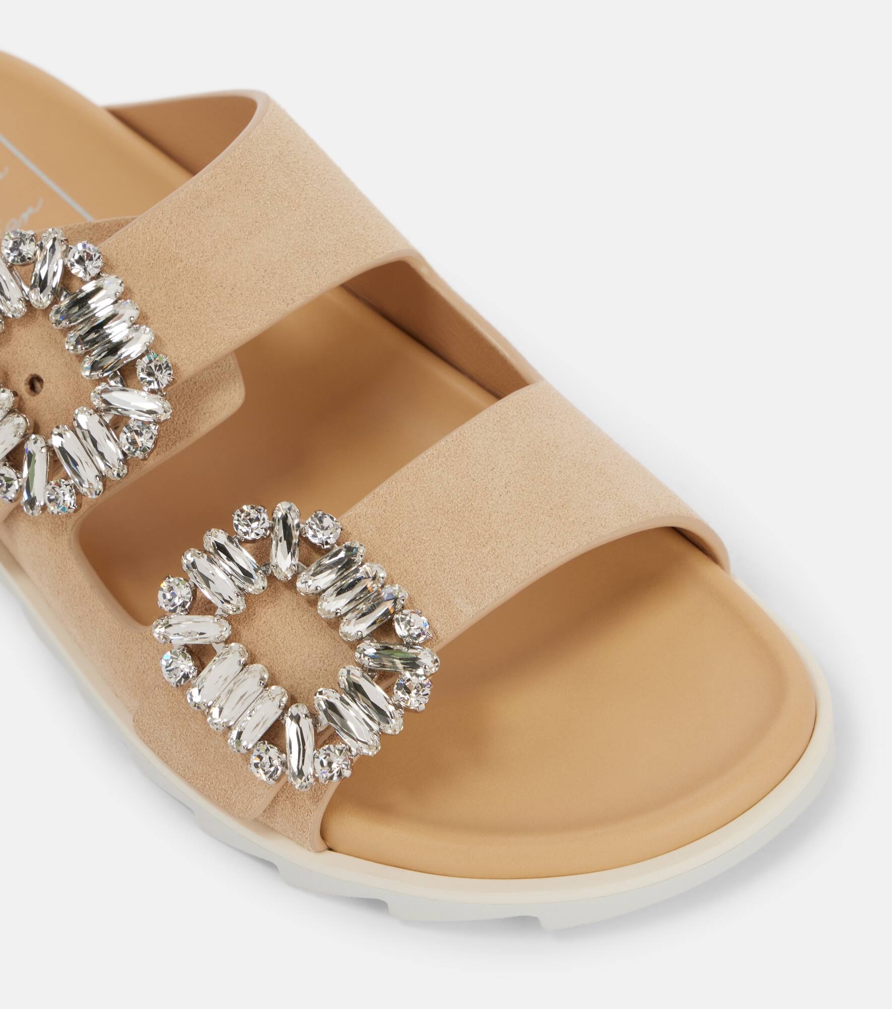 Slidy Viv' suede slides - 5