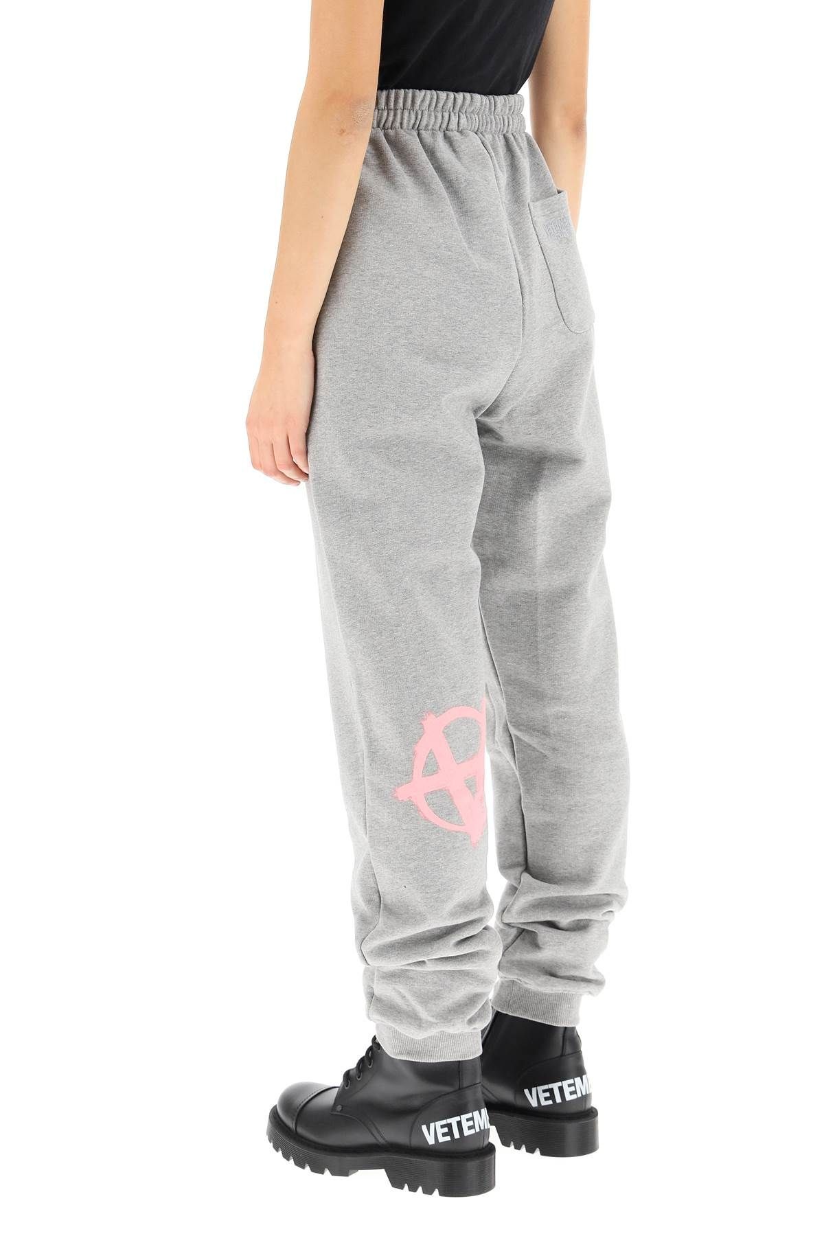 JOGGING TROUSERS WITH ANARCHY GOTHIC LOGO - 4