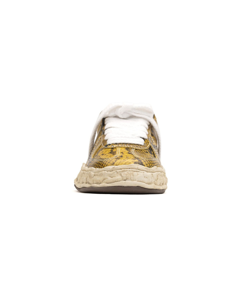 "HERBIE" OG Sole Python Printed Leather Low-top Sneaker 32