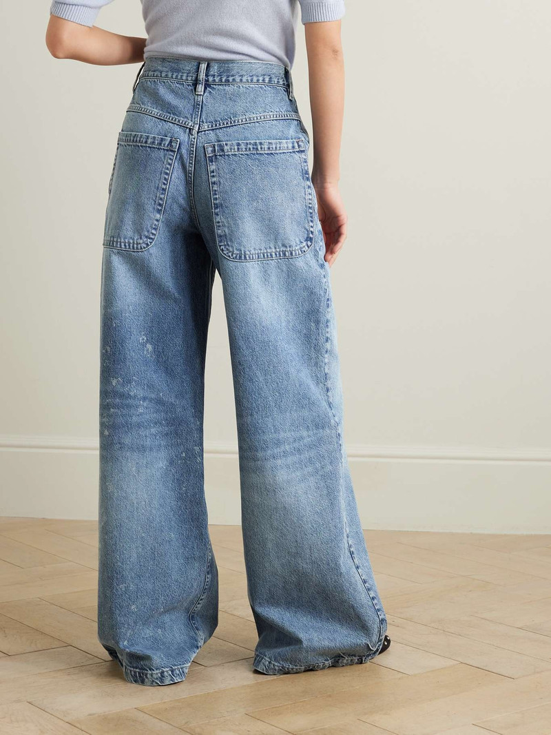+ NET SUSTAIN Skater high-rise wide-leg jeans 4