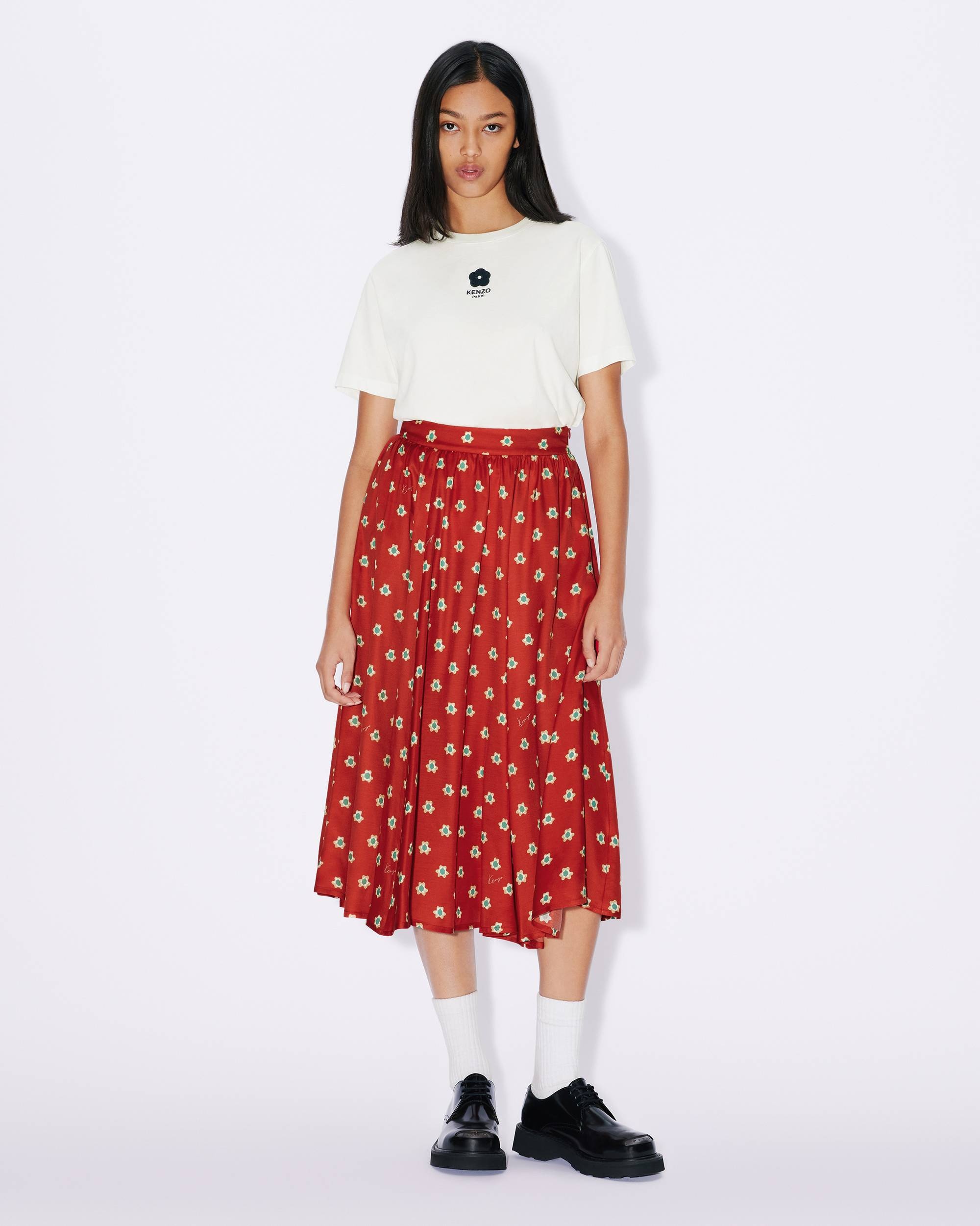 KENZO Teddy Flower midi skirt - 3