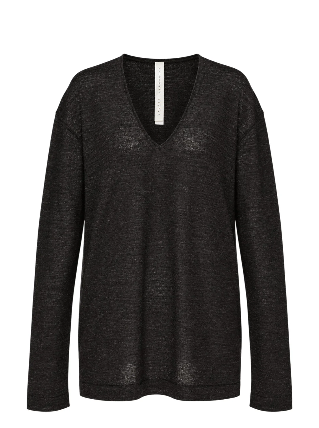 Fine Low V-Neck Sweater - 1