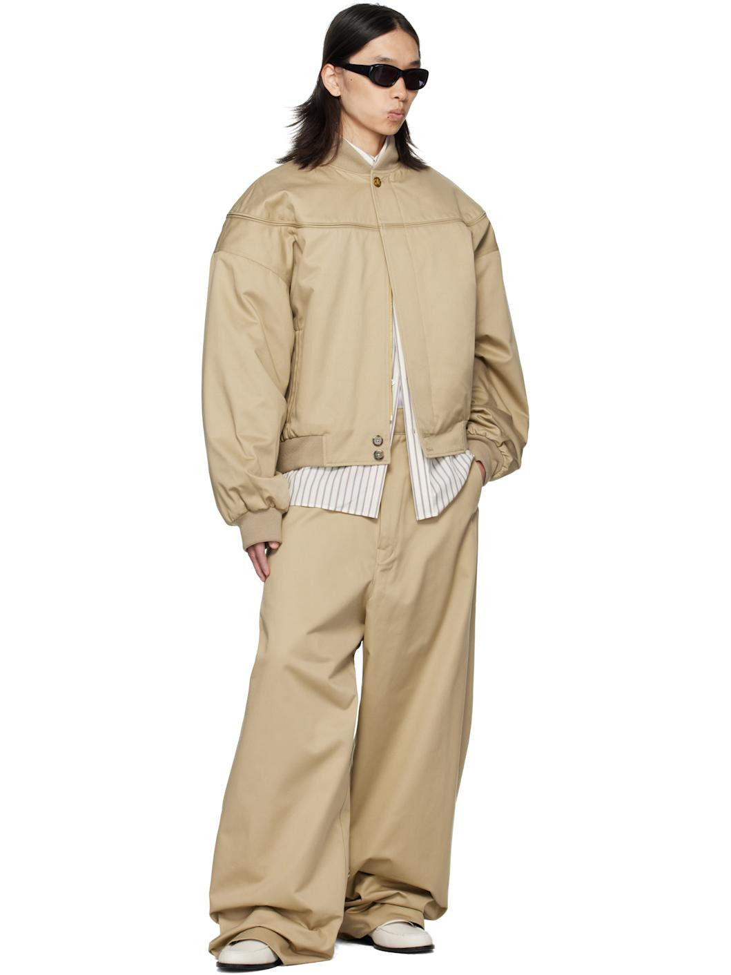 Beige Chino Trousers - 4