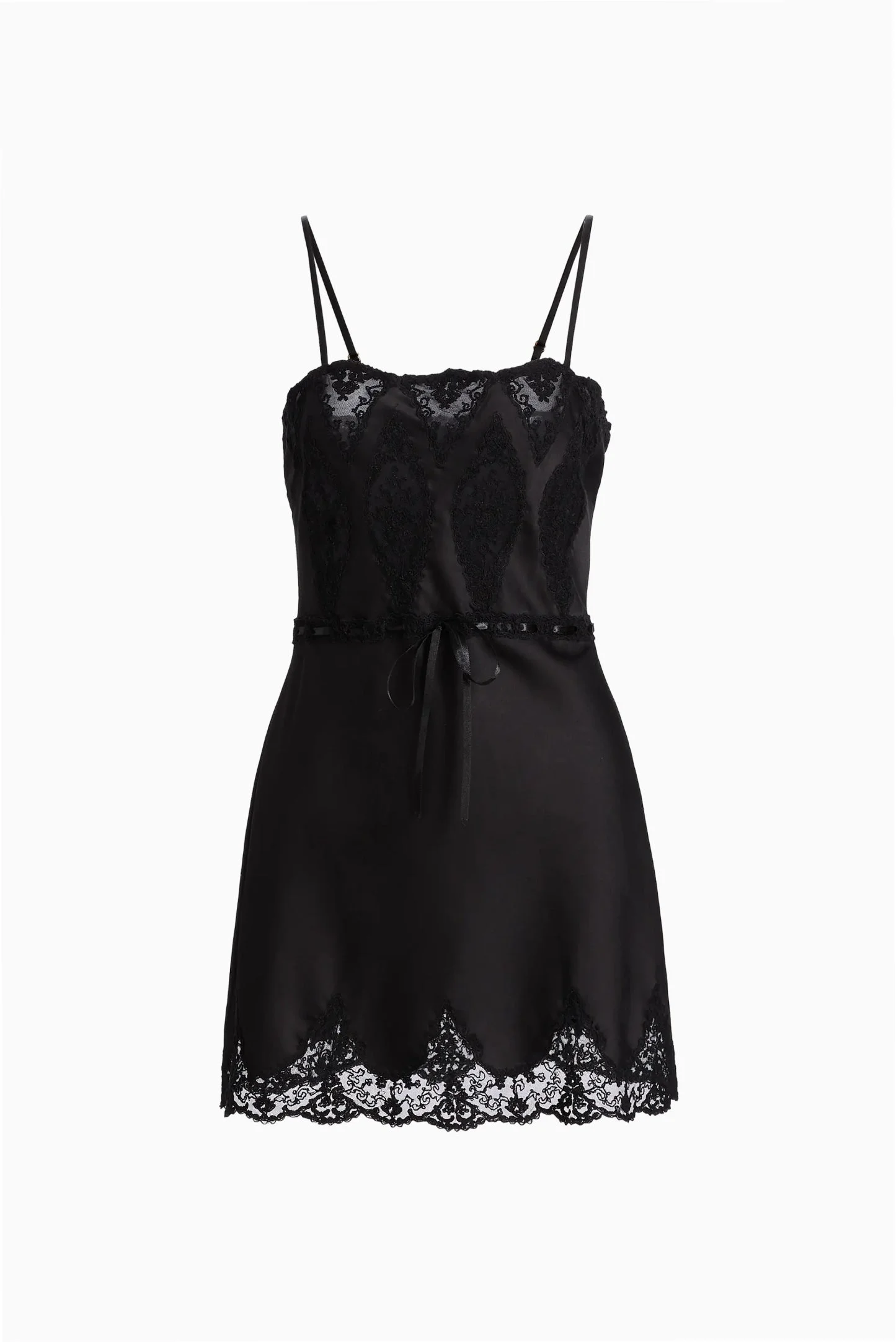 Sanna Lace-Detailed Mini Slip Dress - 1