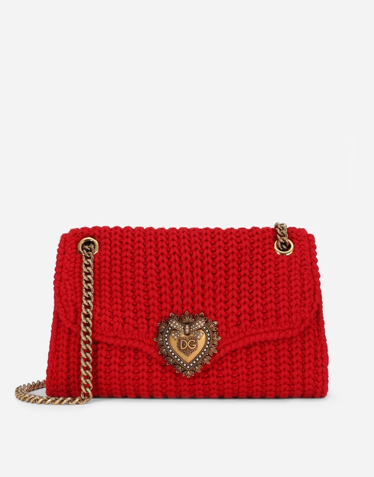 Large knit Devotion shoulder bag - 1