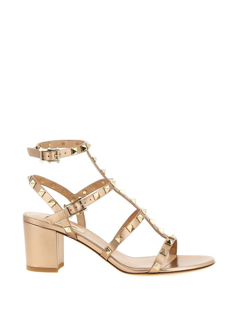 Rockstud leather sandals 1