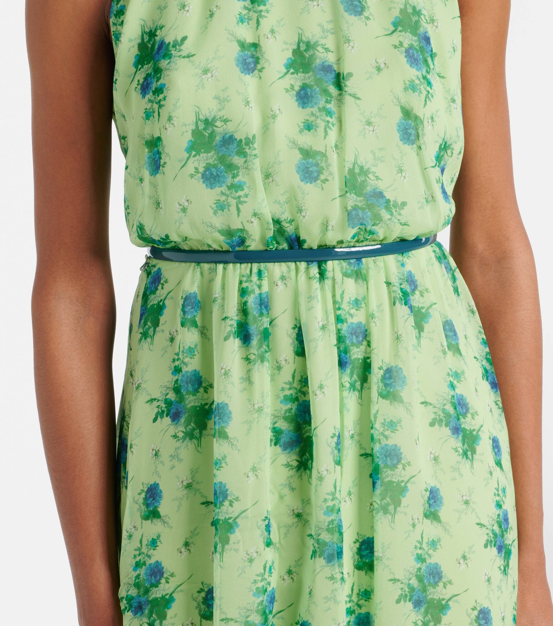 Cactus halterneck silk gown - 5
