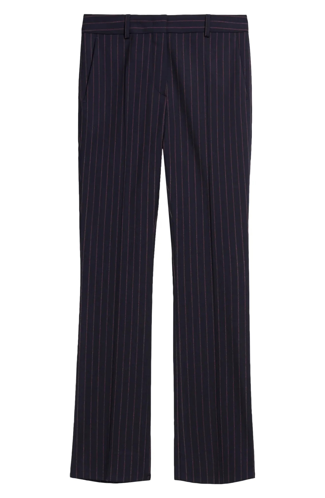 Renna Pinstripe Crop Flare Trousers - 3