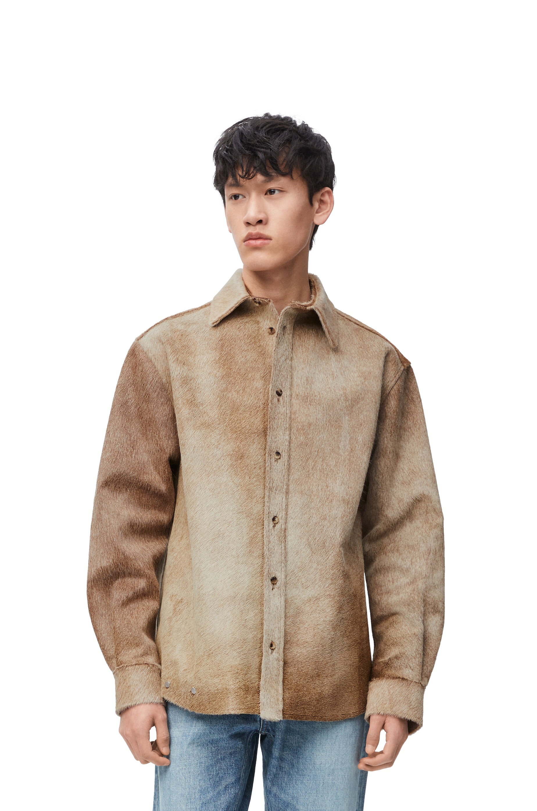 Overshirt in calf hair - 3