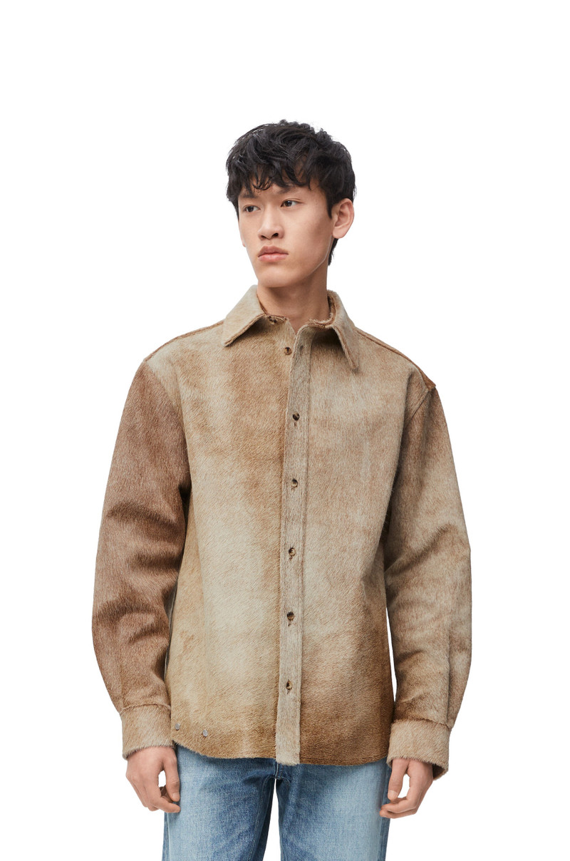 Overshirt in calf hair 3