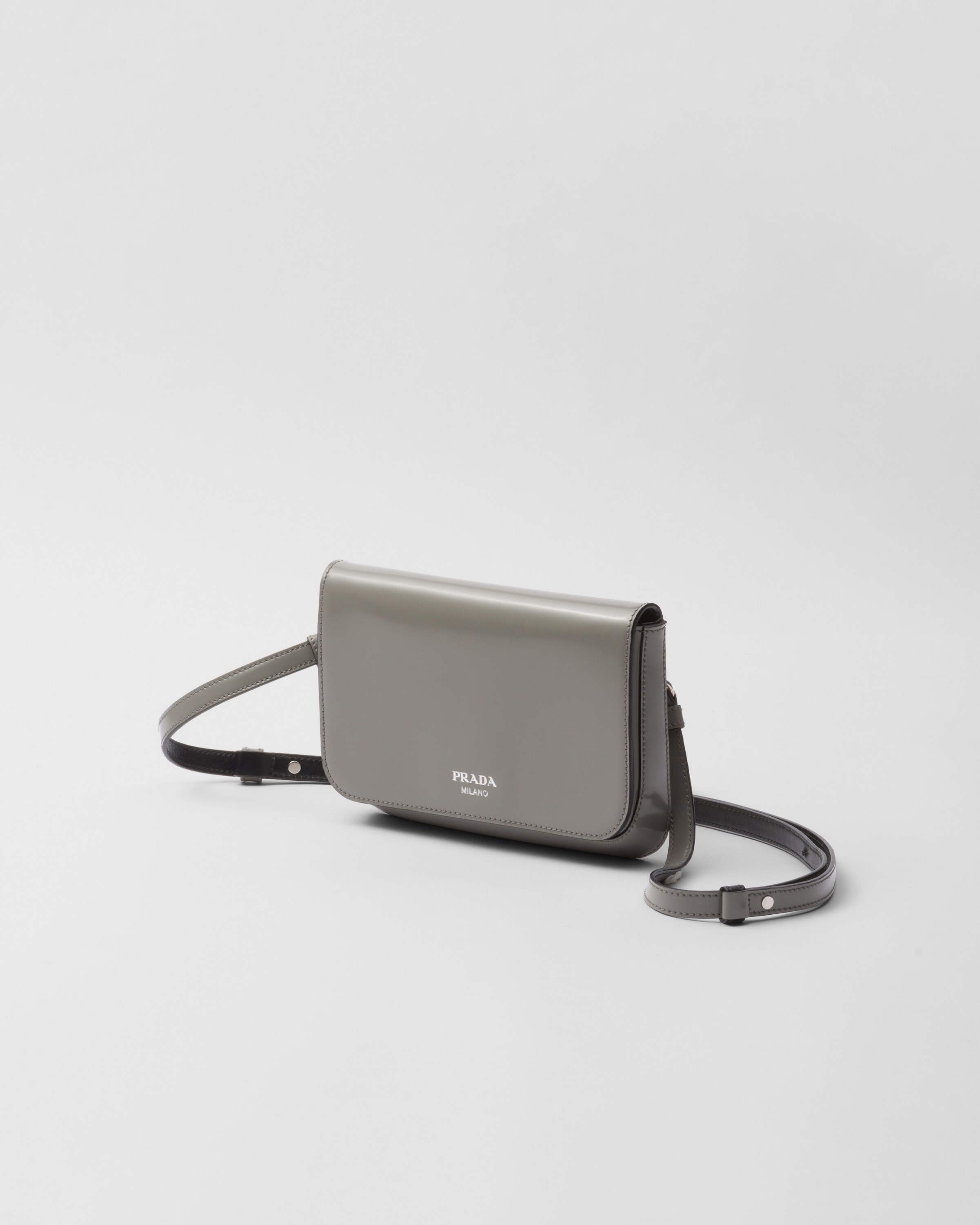 Brushed leather mini-bag with shoulder strap - 2