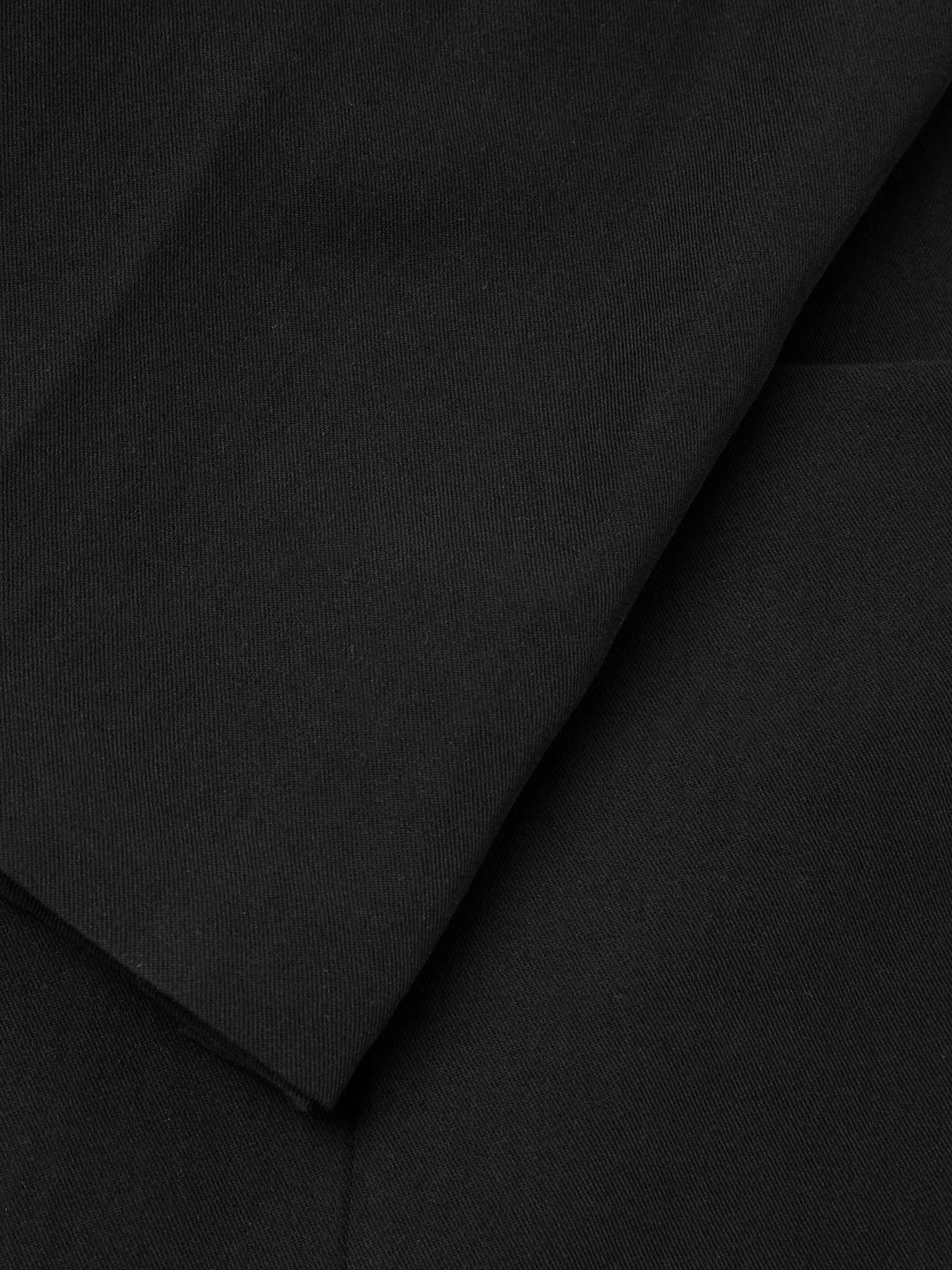 Oversized Cotton and Wool-Blend Gabardine Blazer - 4