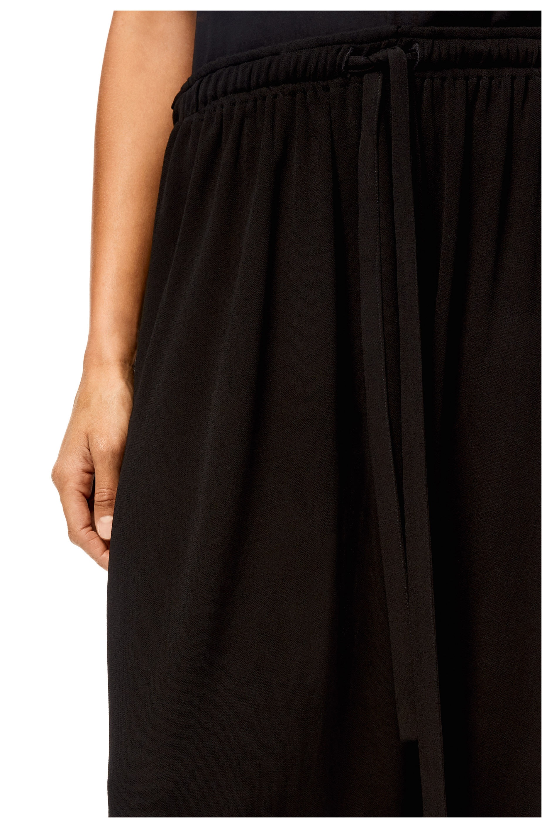Balloon trousers in viscose crepe jersey - 6