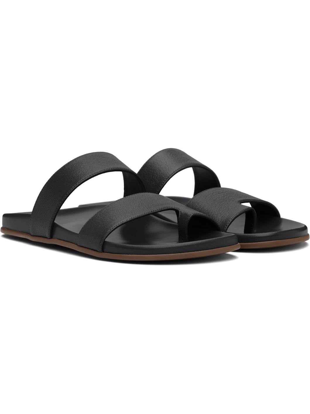 Black Hugh Sandals - 4
