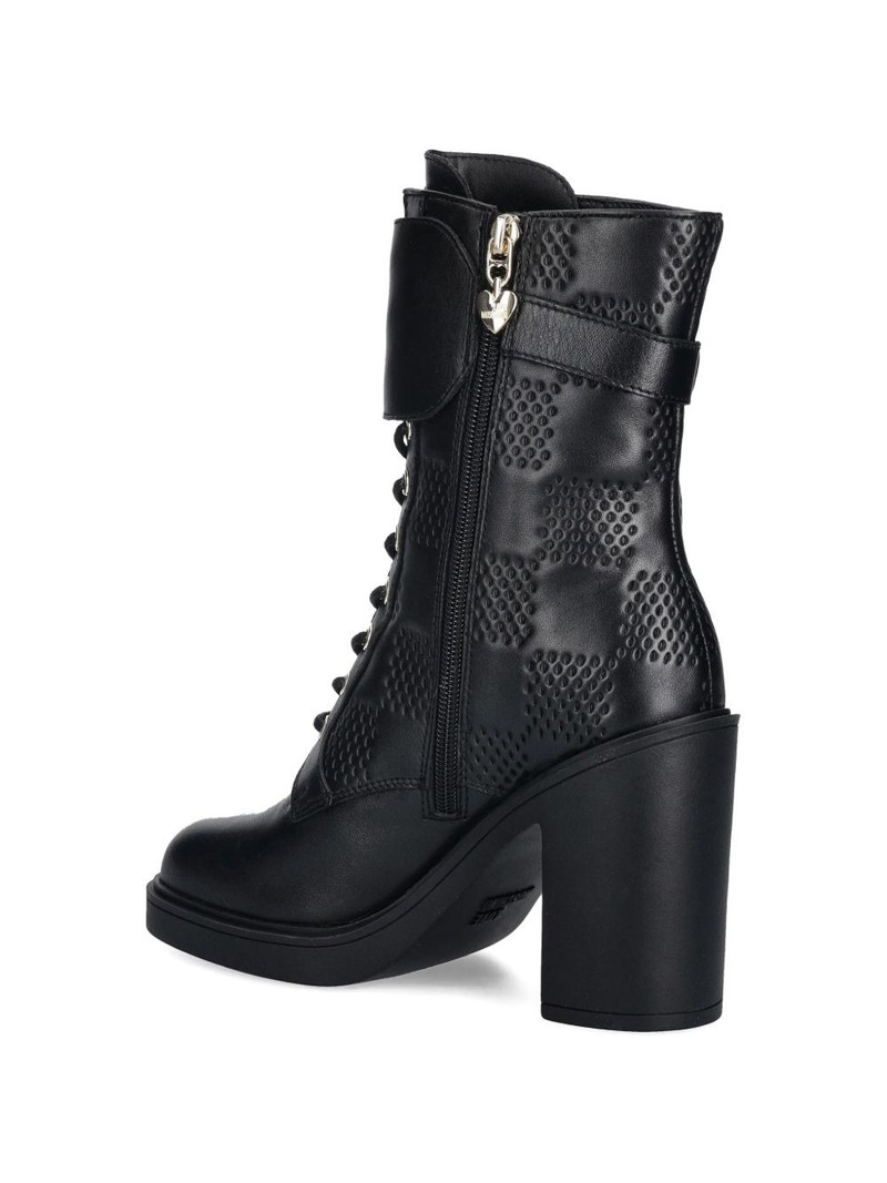 heart-buckle heeled boots 4