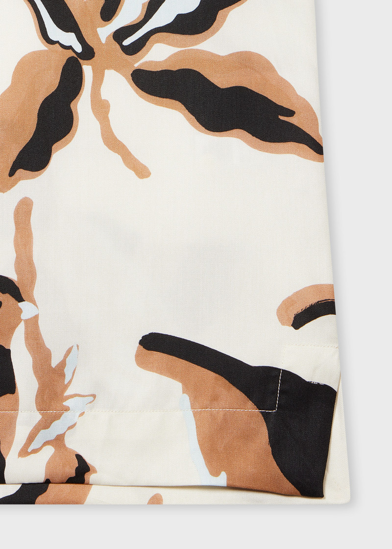 Paul Smith Ecru 'Bohemia' Print Short-Sleeve Shirt outlook