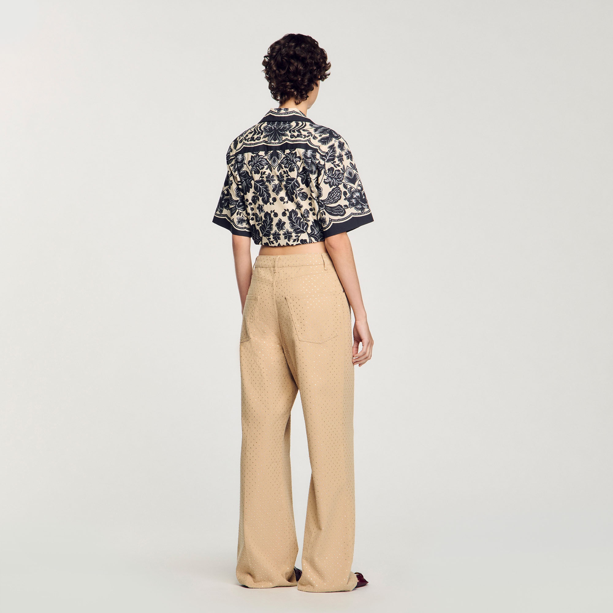 RHINESTONE-EMBELLISHED JEANS - 5