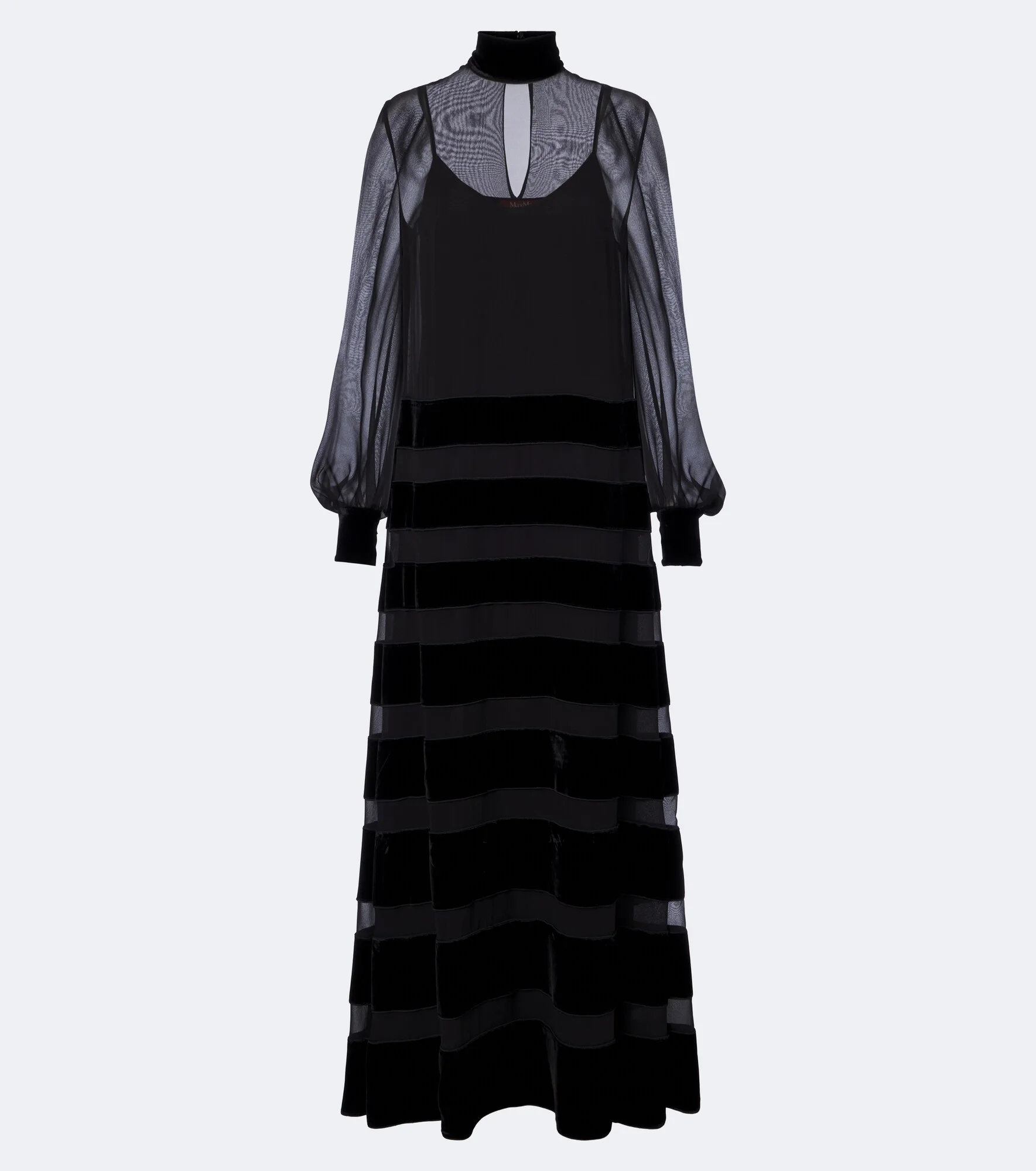 Elegante silk georgette gown - 1
