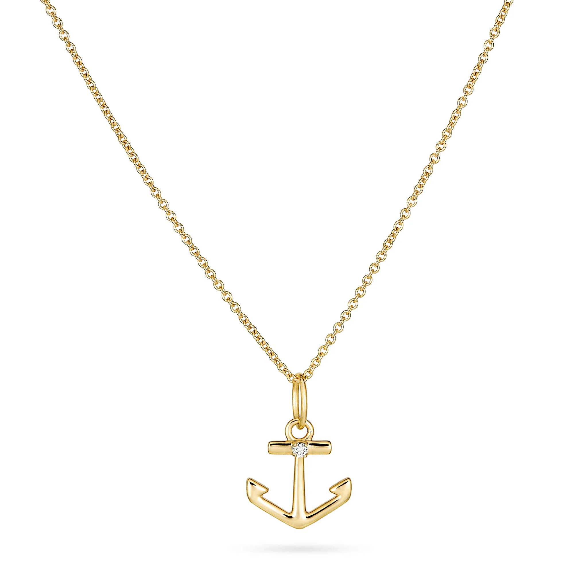 Stay Grounded Anchor Necklace - 1
