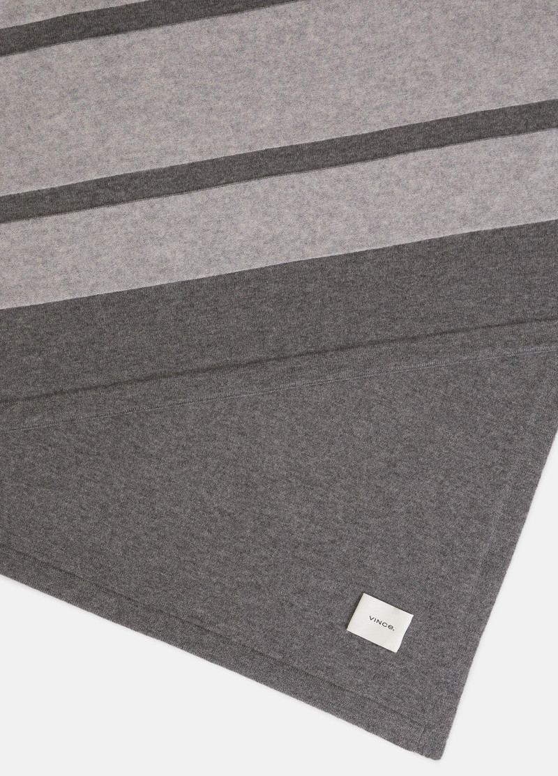 Vince Cashmere Jersey Stripe Throw outlook