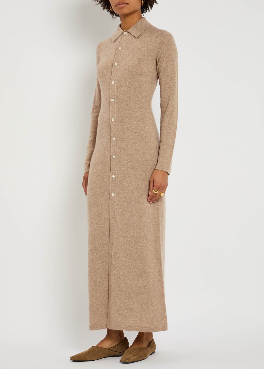 Guest In Residence Showtime Cashmere Midi Shirt Dress - 2