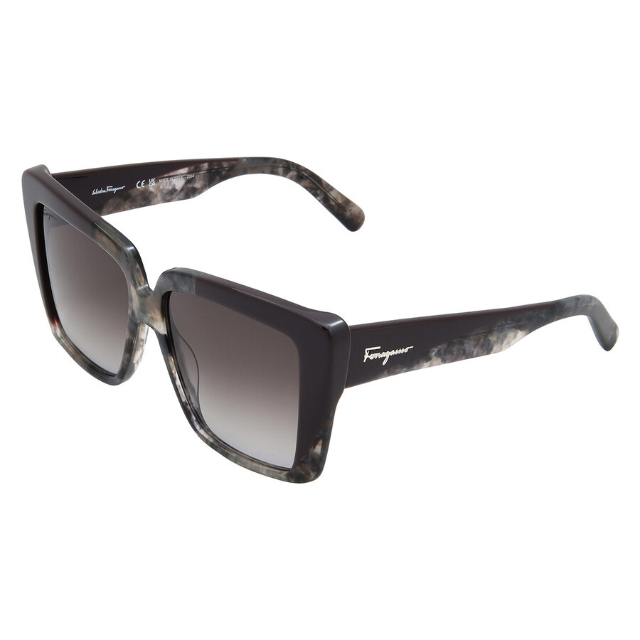 Ferragamo Grey Gradient Square Ladies Sunglasses SF1060S 021 55 - 4
