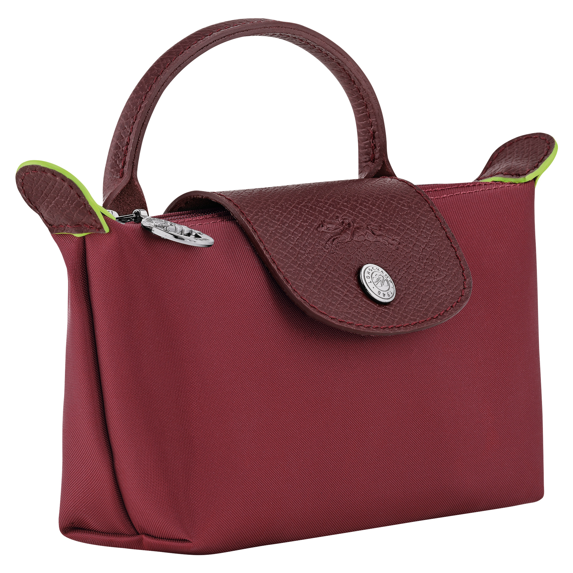 Le Pliage Green Pouch with handle Pomegranate - Recycled canvas - 3