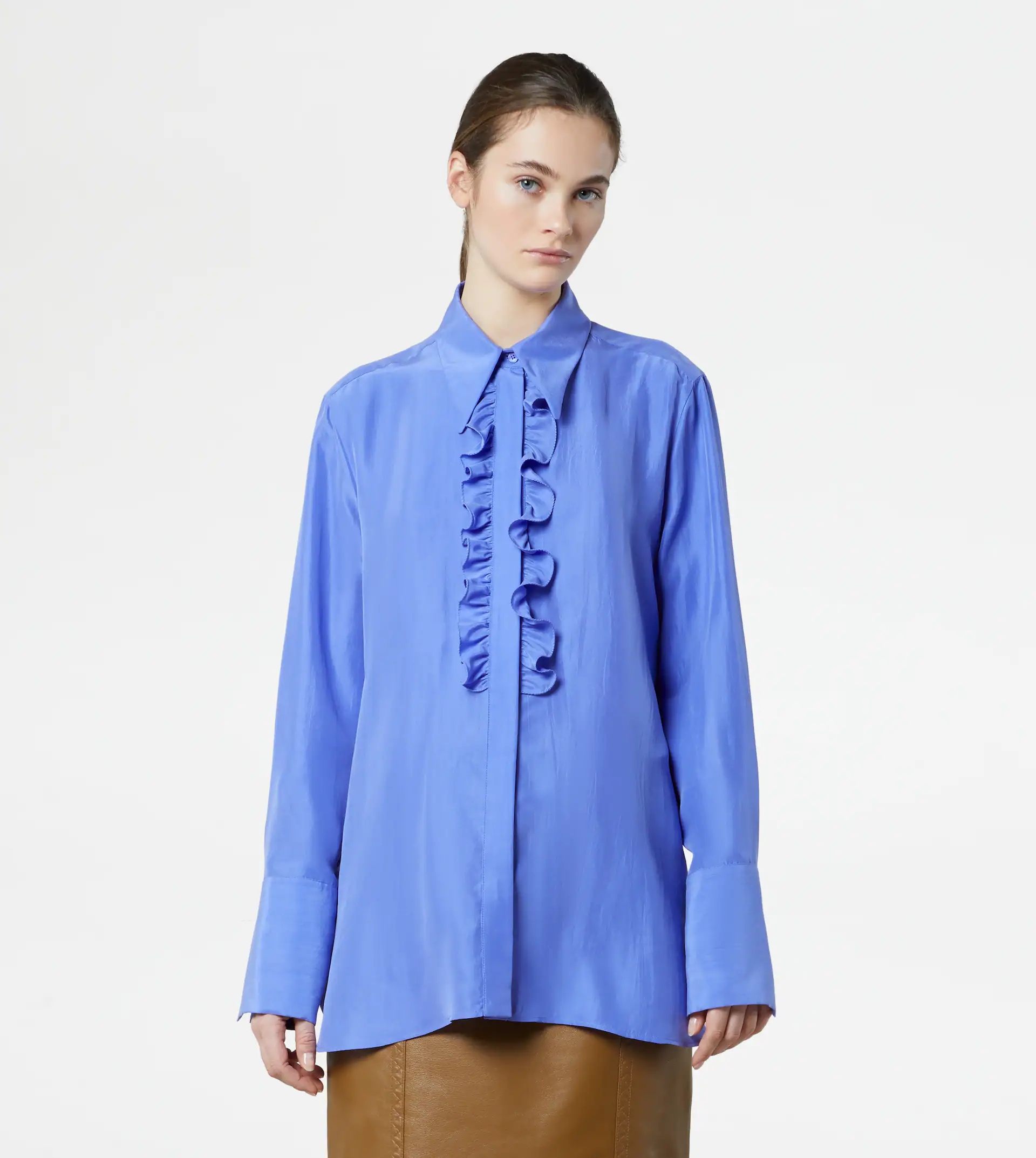 SILK BLOUSE - VIOLET - 7