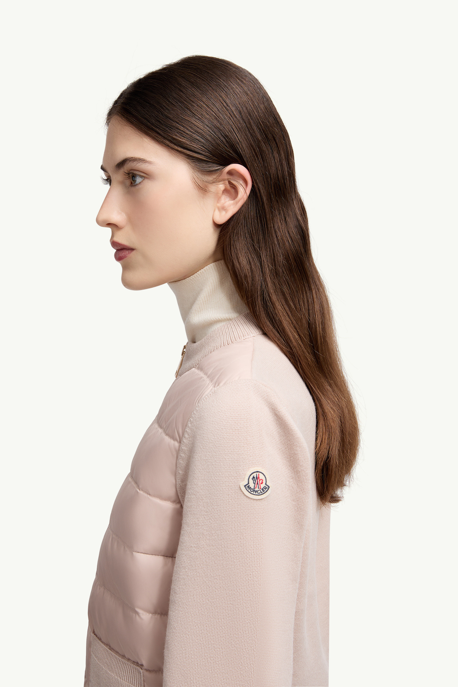 Padded Wool Zip-Up Cardigan - 4