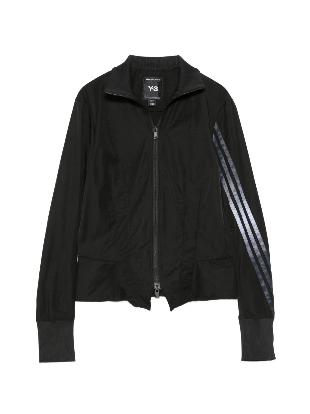 GRD 3S NYL TT stripe-detailing zip-up jacket - 1
