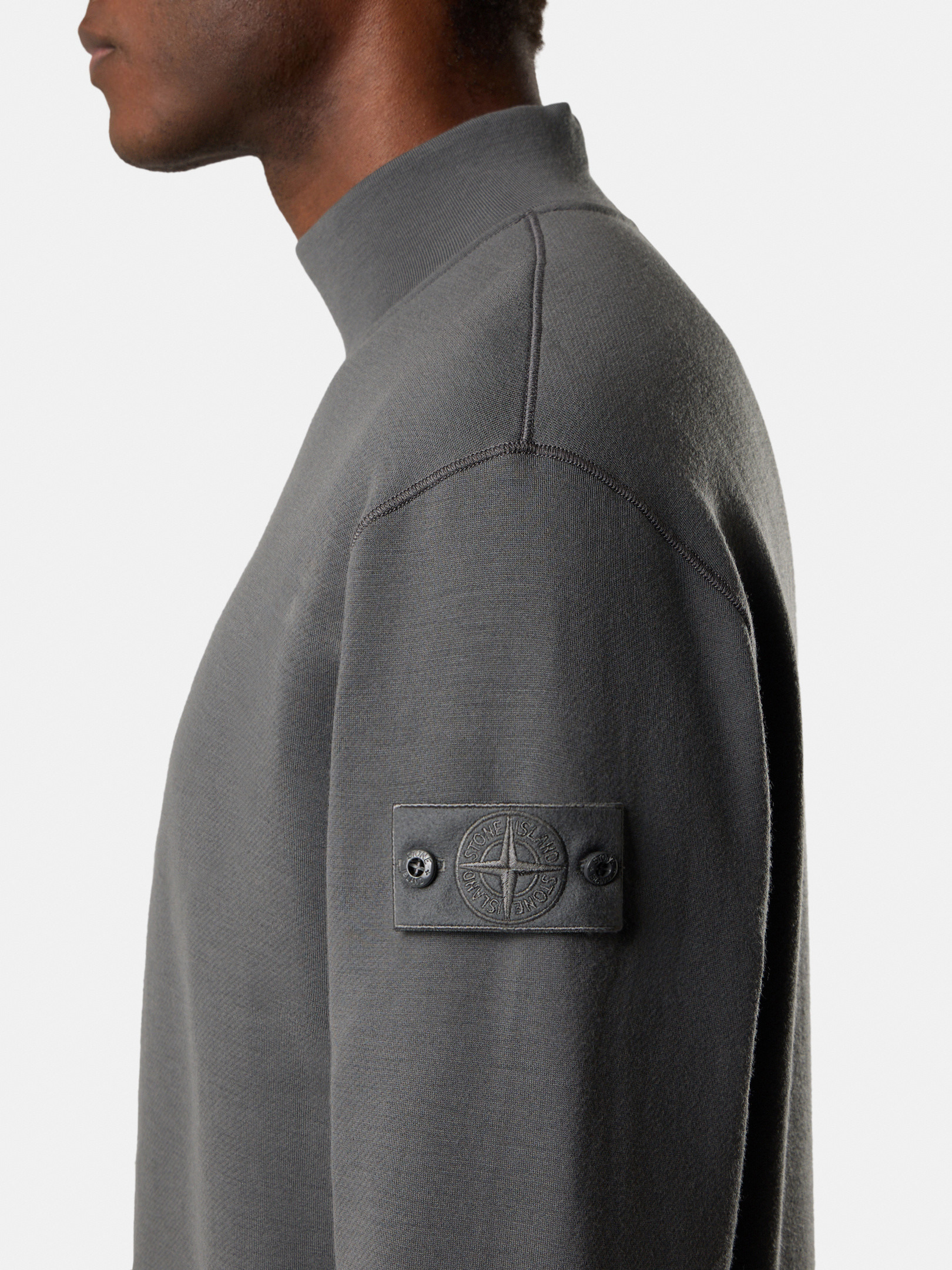 6100047 COTTON WOOL FLEECE_STONE ISLAND GHOST - 4