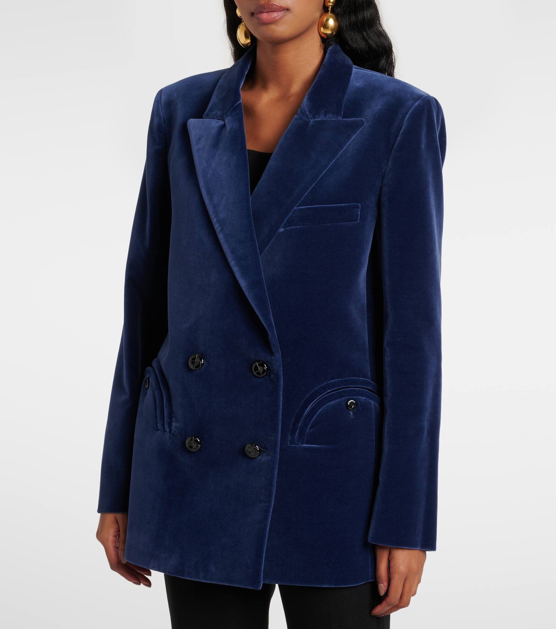 Jealousy Everynight cotton velvet blazer - 6