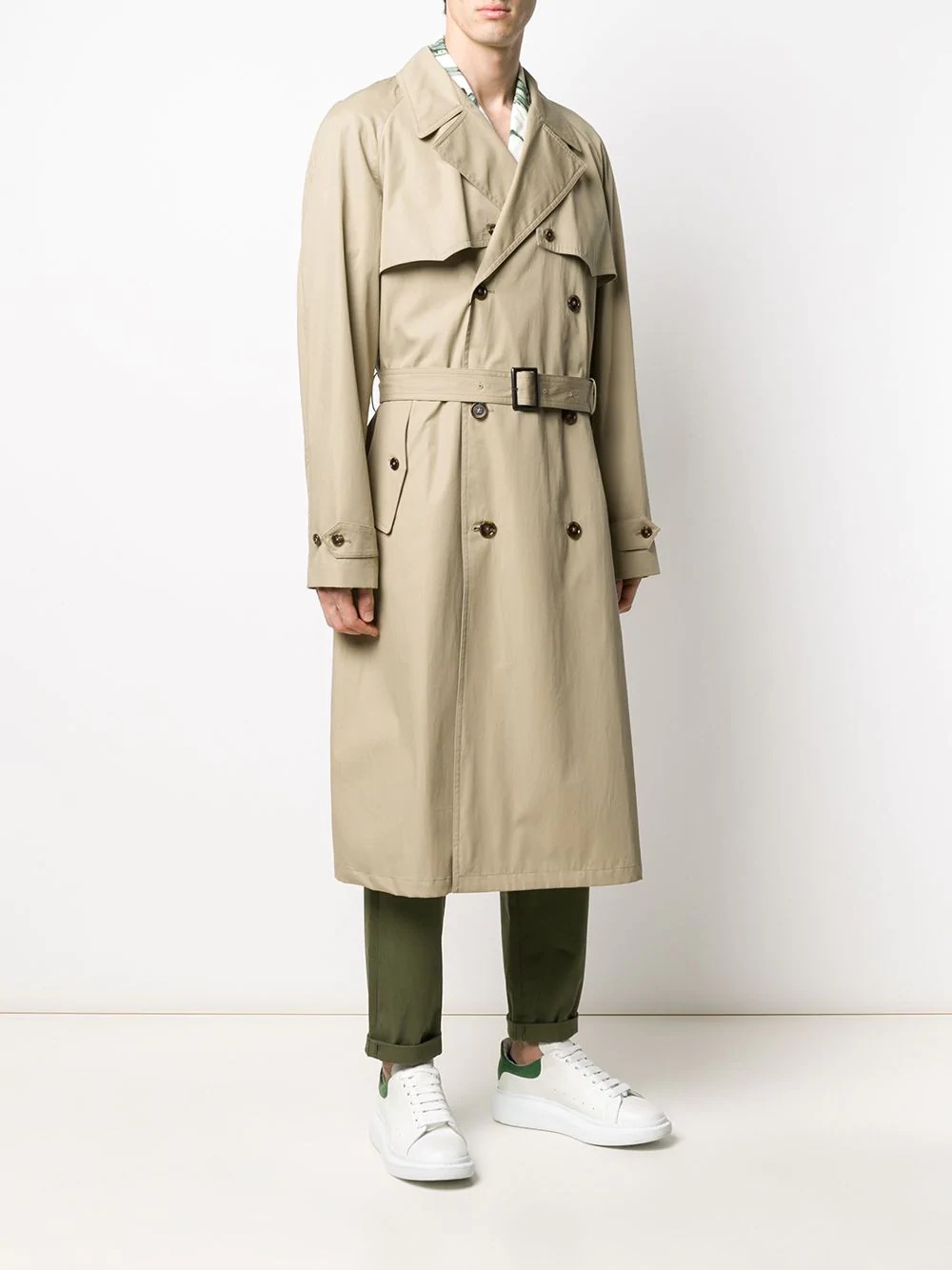 double-breasted trench coat - 3