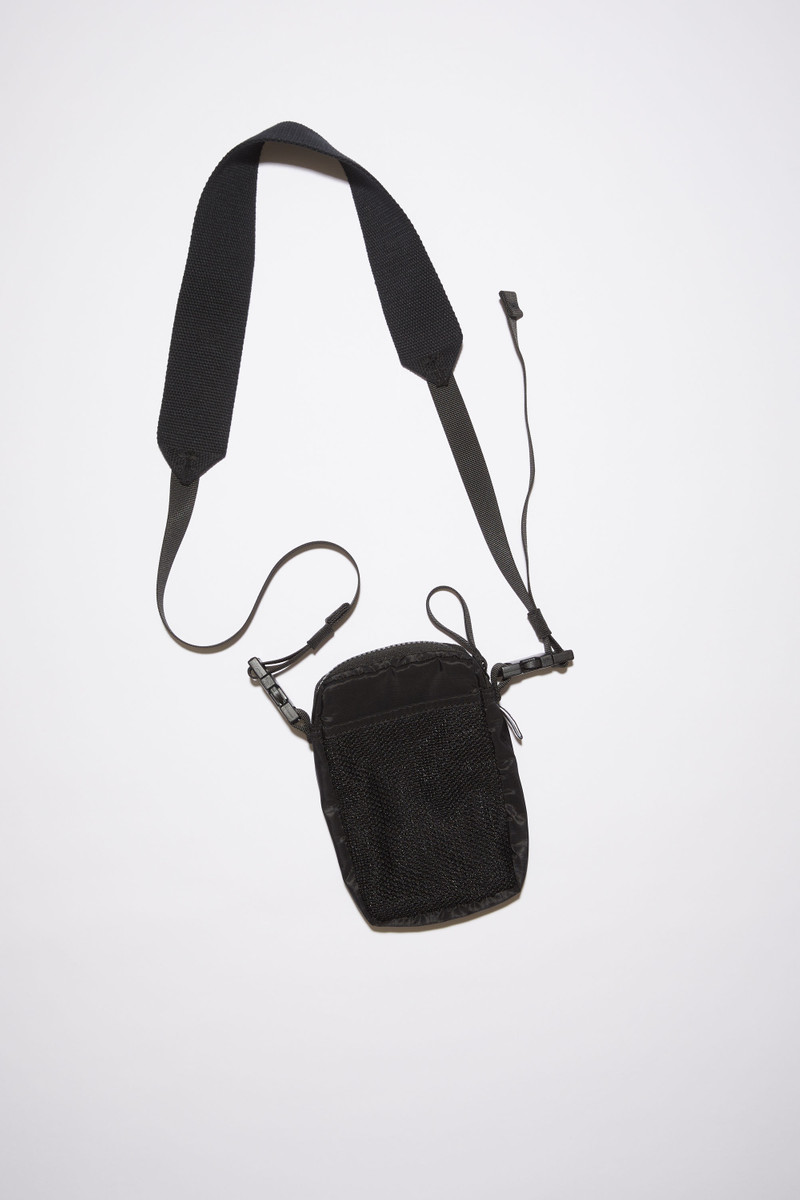 Acne Studios Crossbody face bag - Black outlook