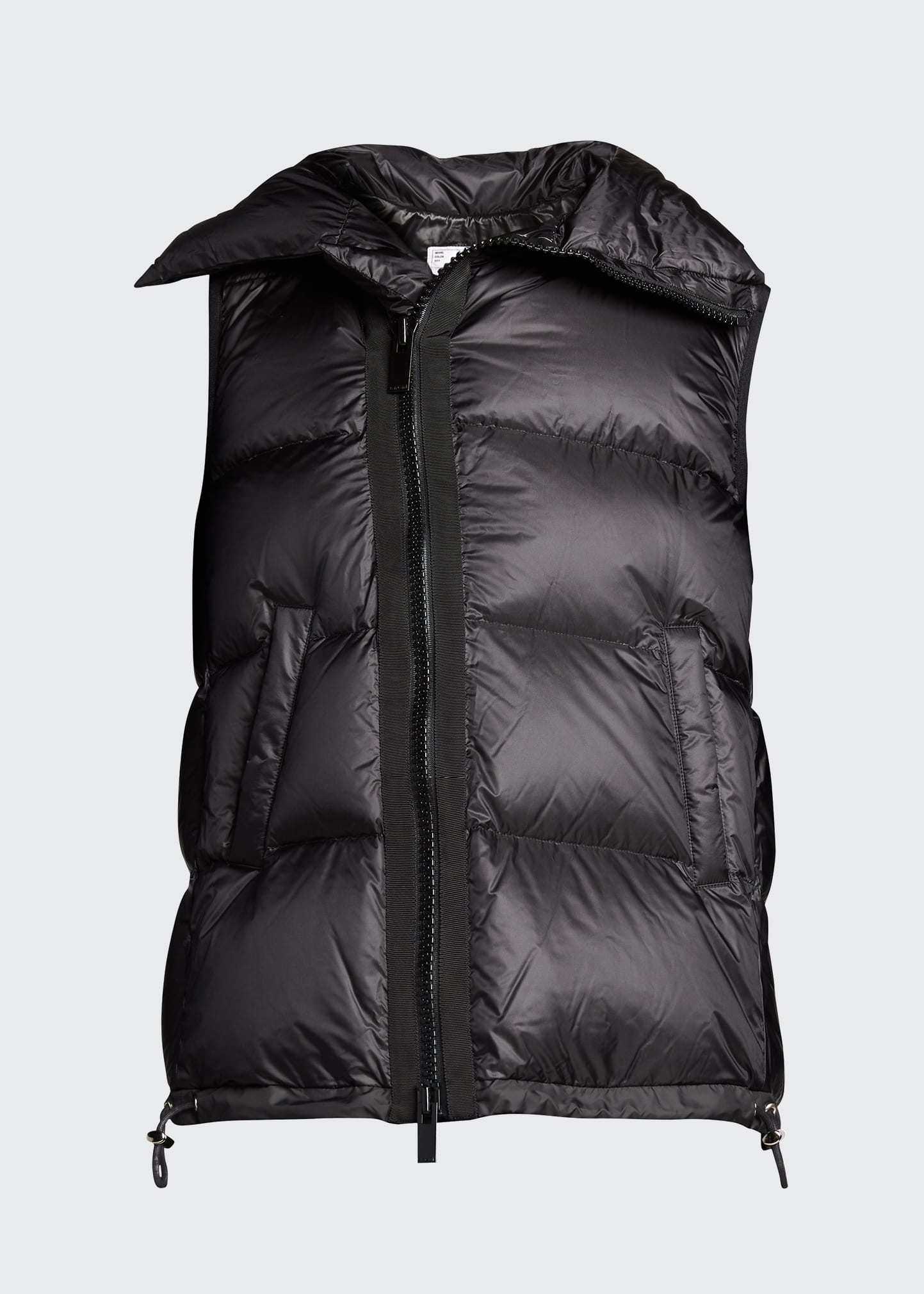 Asymmetric Zipper Puffer Vest - 5