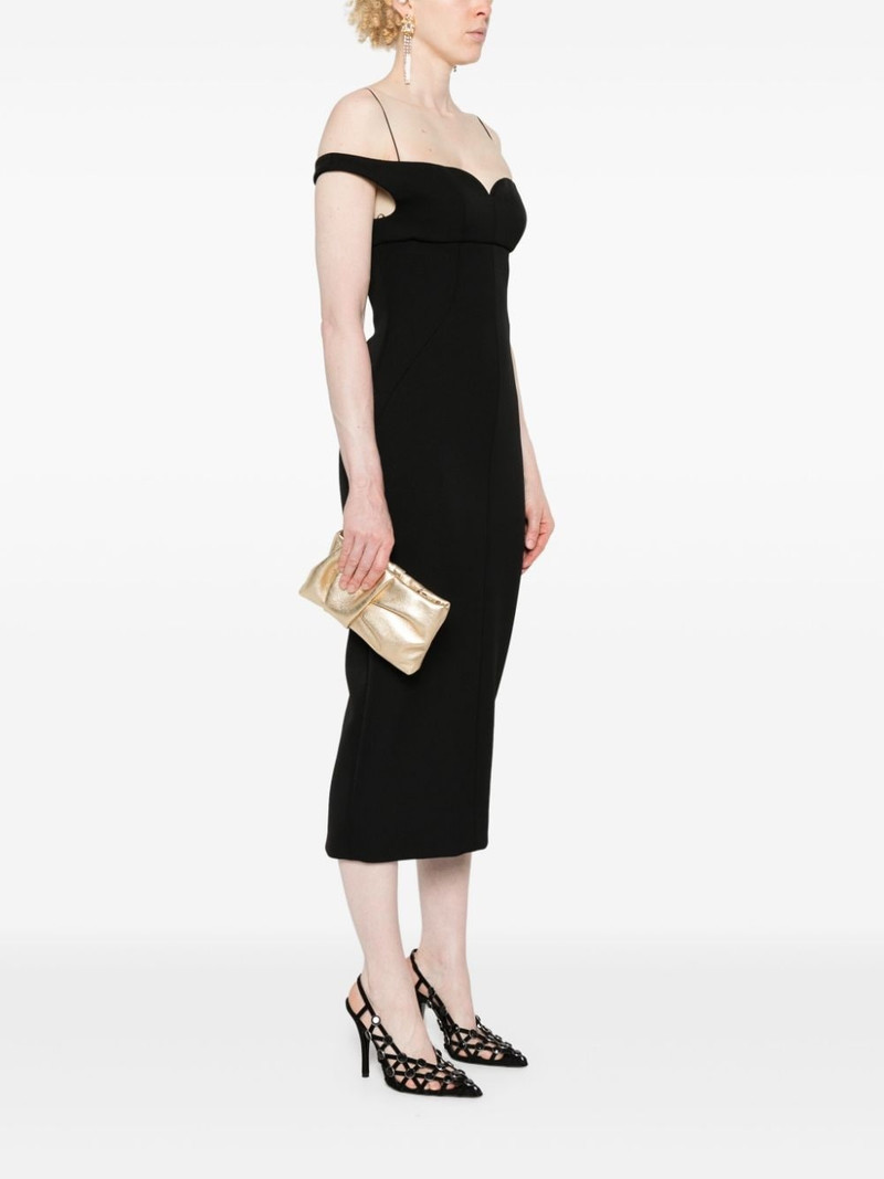 JIMMY CHOO Bonny leather clutch bag outlook